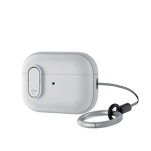 エレコム AirPods Pro 2 第2世代 2022年 用 ケース ハイブリッドケース PC+TPU カラビナ付き ロック機能 衝撃 送料無料
