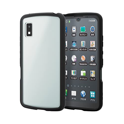 エレコム AQUOS wish (SHG06) ハイブリッドケース TOUGH SLIM LITE フレームカラー シルキークリア ブラ 送料無料