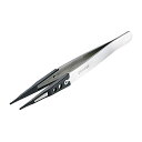 ホーザン(HOZAN) ESDチップピンセット 静電気対策ピンセット 全長125mm 開き幅10mm 先端幅1.2mm P-640-S 送料無料
