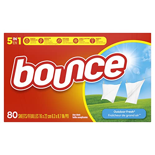 バウンス Bounce 乾燥機柔軟仕上シート 柔軟剤 80枚 送料無料