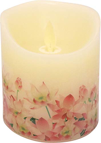 ニホンローソク【お仏壇のはせがわ】 ローソク LEDキャンドル ひととなり 蓮 LED 電池式 おしゃれ コン..