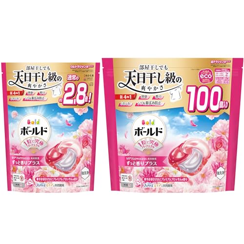 ボールド 洗濯洗剤 ジェルボール 4in1 華やかおひさまとプレミアムブロッサムの香り 詰め替え 131個 送..
