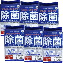 清潔習慣 アルコールタイプ 除菌ウェットティッシュ 詰替用 100枚入×6個セット 送料無料