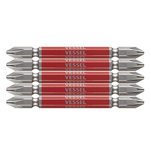 ベッセル(VESSEL) 40V対応 両頭プラス 剛彩ビット +2×82 5本組 GS5P2082 送料無料