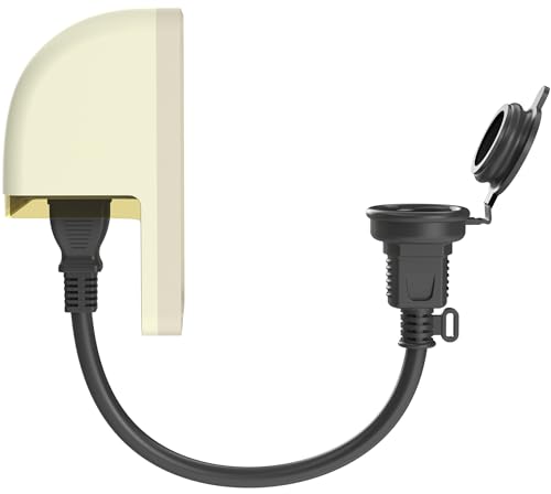 キモチ(Kimoc) 延長コード 30cm 防雨型 短い ブラック 電源プラグ変換コード 屋外用 電源増設 防雨型コンセント 連結可 防 送料無料