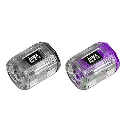 アネックス(ANEX) マグネット式保持ツール マグキャッチMINI 2個組 (黒・紫) No.414-KV 送料無料