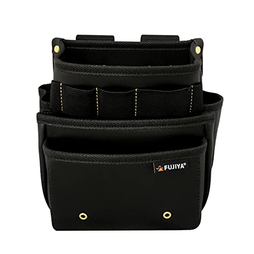 フジ矢 腰袋スタンダード3段(黒金) PS-23BG 水・汚れ・こすれに強い素材 送料無料