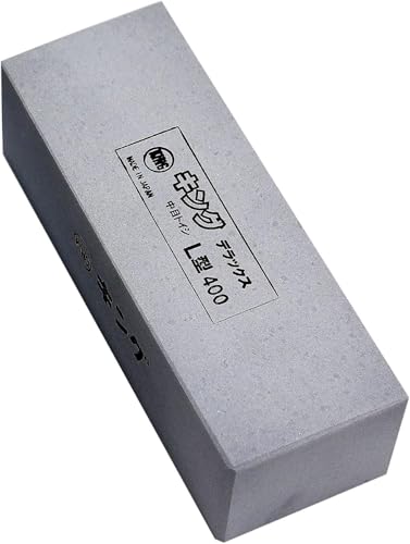 キング砥石 デラックス No.400L型 220×80×70 粒度:#400 荒研ぎ用 グレー 送料無料