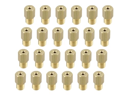 2個入りゴールド/#220#225#230#235#240#245#250#255#260#265#270#275/720001-10・Size:#220#225#230#235#240#245#250#255#260#265#270#275Style:2個入り・パッケージ個数:1・#220#225#230-#265#270#275　　各2コ入り（24pcs）・【タイプ】（6X11.5）ミクニ（六角大）・専用ケース付き・日本製・【適合】　VM20/26 | TV26 | フラット24 | TZR/RZ系（Bセット）12オーバーサイズ | RGV250系〜VJ22迄（Bセット）12オーバーサイズ【セット内容】#220#225#230-#265#270#275　　各2コ入り（24pcs） 【タイプ】（6X11.5）ミクニ（六角大） ◆オーバーサイズジェットセット 　チューンドエンジンや排気系を変更した場合、必要になってくるのがキャブセッティング。 　まずはメインジェット＆パイロットジェットの変更です。 　たとえ1番手の差でも大きく性能を左右します。 　それぞれの思い入れで変更した“Parts”に見合ったセッティングを可能にする 　オーバーサイズメインジェット＆オーバーサイズパイロットジェットセット。 　キャブレター数に応じたオーバーサイズをケース付きでセッティング。 　厳選した国内メーカーにて製作致しておりますので加工精度もハイレベル。 【適合】 VM20/26 TV26 フラット24 TZR/RZ系（Bセット）12オーバーサイズ RGV250系~VJ22迄（Bセット）12オーバーサイズ