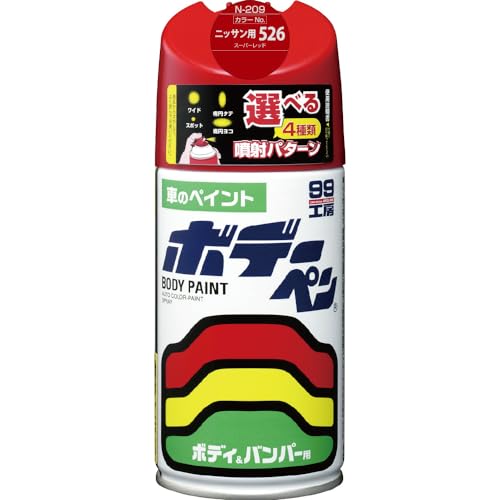ソフト99(SOFT99) 99工房 補修ペイント ボデーペン Nー209 300ml NISSAN(ニッサン) 526 スーパーレッド 送料無料