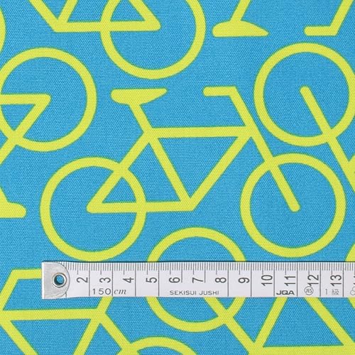 COLORFUL TEXTILE MARKET サイクリング・ターコイズ オックス生地 110cmx100cm D00R1610 送料無料