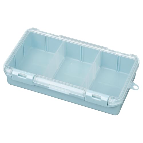 JEJアステージ 推し活 収納ケース ブルー 仕切板付 コレクションケース深型230HF 持ち運び 缶バッチ ア..