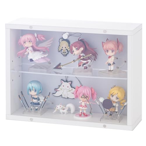 ドウシシャ 壁掛けできる 背面フェルトの コレクションケース 扉が外せてディスプレイや撮影がしやすい フィギュアケース ホワイト CCK 送料無料