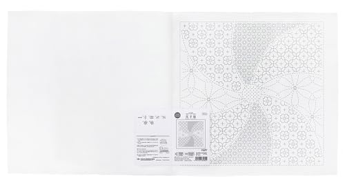 オリムパス 製絲 刺し子 花ふきん 布パック 花手毬 Hana Temari (白) H-1144 送料無料
