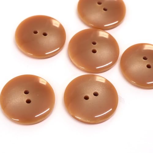 樂天商城 - 日本紐釦貿易(Nippon Chuko) サマーカジュアルボタン 25mm 6個 キャメル 153-25-43 送料無料