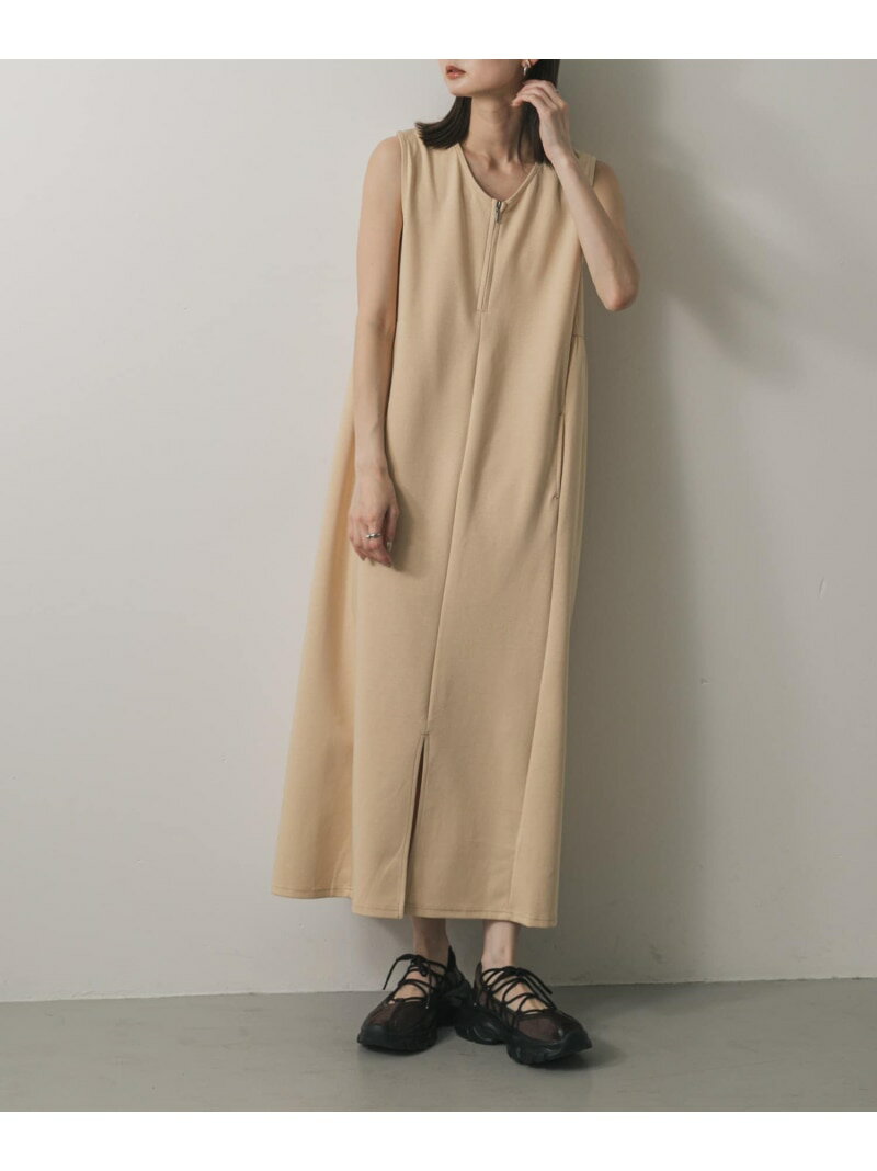 【SALE／70%OFF】ZIPVネックカットワンピース SENSE OF PLACE センス オブ プレイス ワンピース・ドレ..