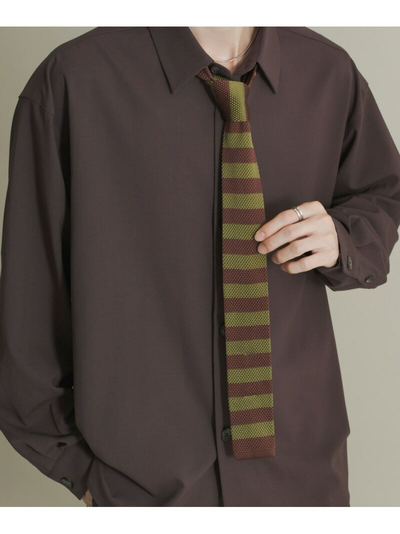 ボーダーニットタイ SENSE OF PLACE センス オブ プレイス スーツ・フォーマル ネクタイ・蝶ネクタイ ..