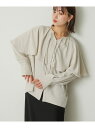 【SALE/60%OFF】フリルケープブラウス SENSE OF PLACE センス オブ プレイス トップス シャツ・ブラウス ブラック グレー ブルー【RB...