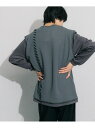 【SALE/62%OFF】ブランケットステッチVネックベスト SENSE OF PLACE センス オブ プレイス トップス ベスト・ジレ グレー ブラック ブ...