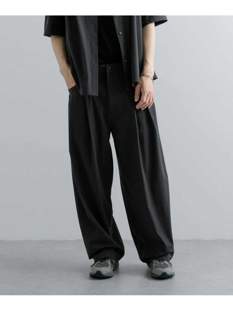 楽天SENSE OF PLACE by URBAN RESEARCH【SALE／50％OFF】Uiscel 4WAYストレッチ2タックワイドパンツ SENSE OF PLACE センス オブ プレイス パンツ その他のパンツ グレー ベージュ【RBA_E】[Rakuten Fashion]