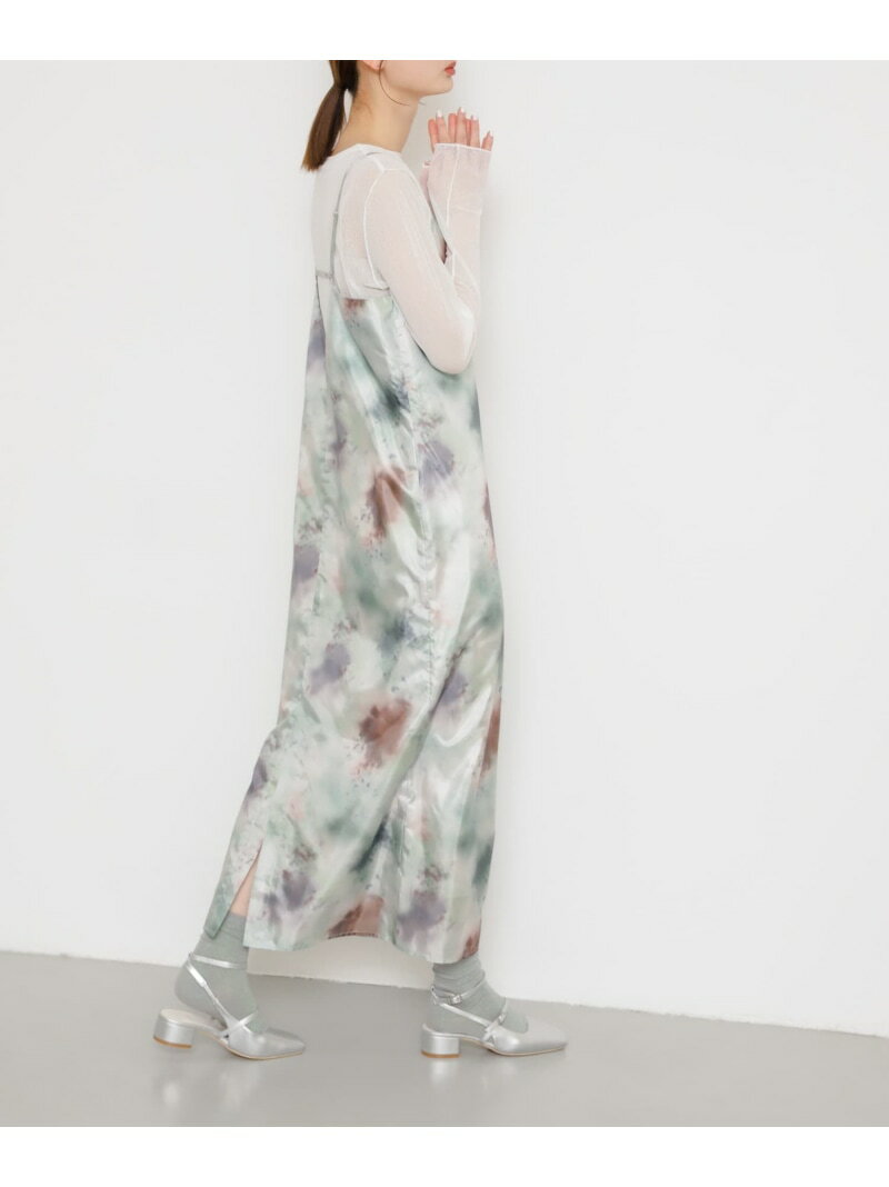 【SALE／60%OFF】ボカシプリントキャミワンピース SENSE OF PLACE センス オブ プレイス ワンピース・..