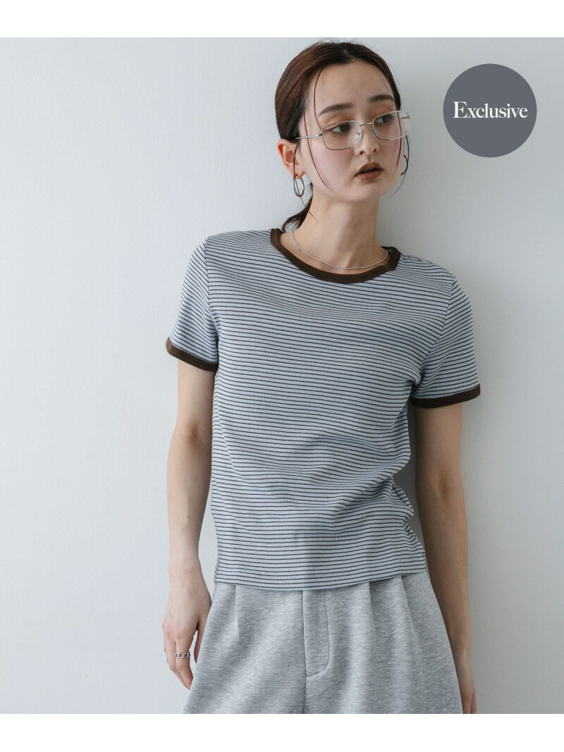 樂天商城 - 『別注』Healthknit×SENSE OF PLACE ボーダーTシャツ SENSE OF PLACE センス オブ プレイス トップス カットソー・Tシャツ ブルー ホワイト イエロー【送料無料】[Rakuten Fashion]