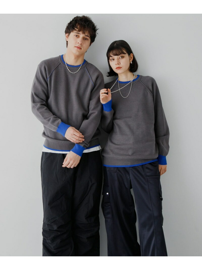 【SALE／60%OFF】『ユニセックス』『洗濯可』ストレッチリブハイショクラインニット SENSE OF PLACE セ..