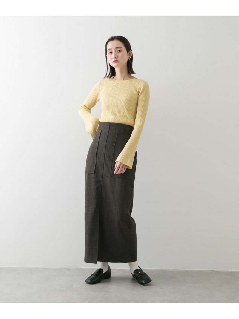 【SALE／50%OFF】『WEB/一部店舗限定サイズ』ジャージーメルトンアウトポケットスカート SENSE OF PLAC..