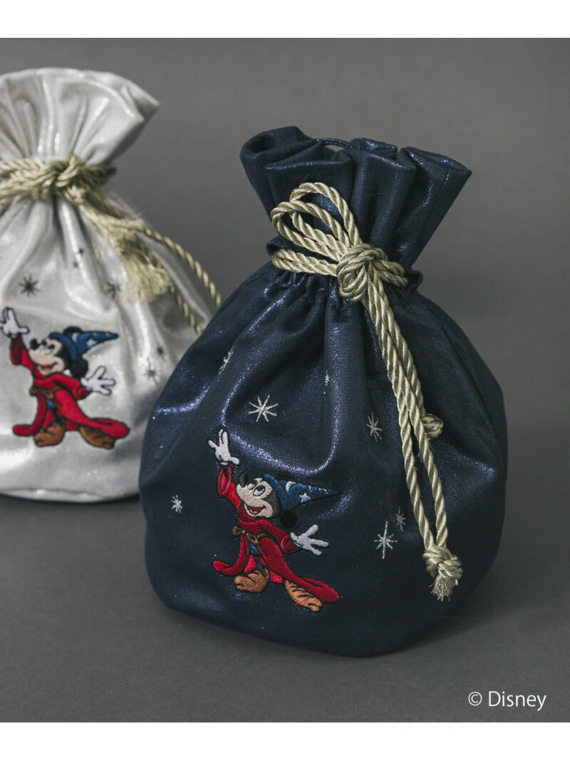 『別注』FANTASIA/巾着バック SENSE OF PLACE センス オブ プレイス バッグ その他のバッグ ネイビー シルバー【送料無料】[Rakuten Fashion]のサムネイル