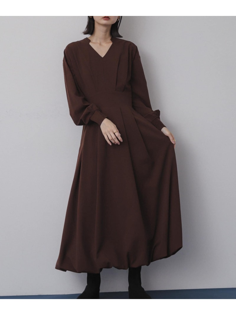 【SALE／50%OFF】スキッパーバルーンワンピース SENSE OF PLACE センス オブ プレイス ワンピース・ド..