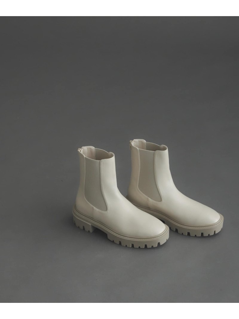 【SALE／35%OFF】トラックソールサイドゴアブーツ SENSE OF PLACE センス オブ プレイス シューズ・靴 ブーツ ホワイト ブラック ベージュ【RBA_E】【送料無料】[Rakuten Fashion]のサムネイル