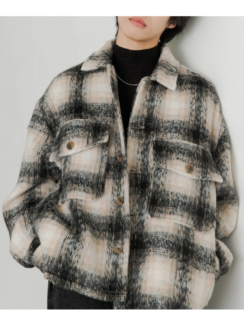 【SALE／27%OFF】シャギーチェックCPOブルゾン SENSE OF PLACE センス オブ プレイス ジャケット・アウター ブルゾン・ジャンパー【RBA_E】【送料無料】[Rakuten Fashion]のサムネイル