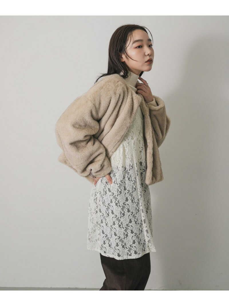 レースキャミチュニック SENSE OF PLACE センス オブ プレイス トップス キャミソール ホワイト グレー..