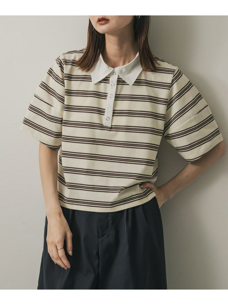 【SALE／50%OFF】マルチボーダーカットポロシャツ SENSE OF PLACE センス オブ プレイス トップス ポロ..