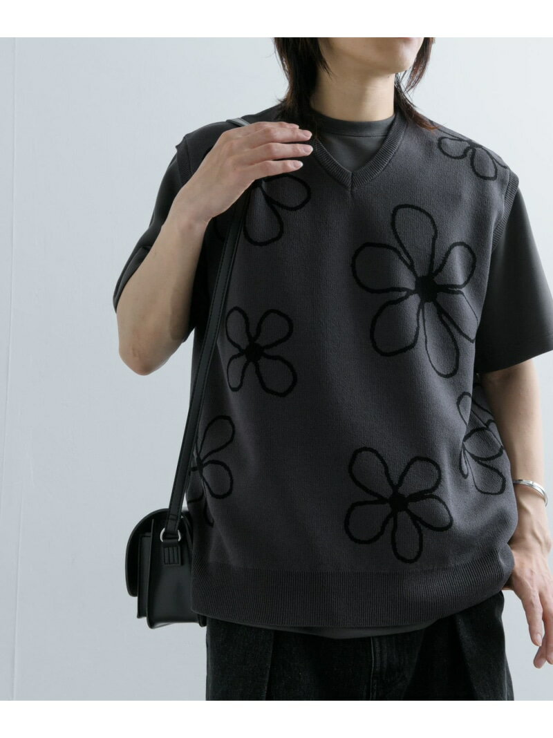 【SALE／64%OFF】ポップアートフラワーニットベスト SENSE OF PLACE センス オブ プレイス トップス ベ..