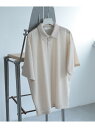【SALE/60%OFF】シアールーズポロシャツ(5分袖) SENSE OF PLACE センス オブ プレイス トップス ポロシャツ ブラック ベージュ ブル...