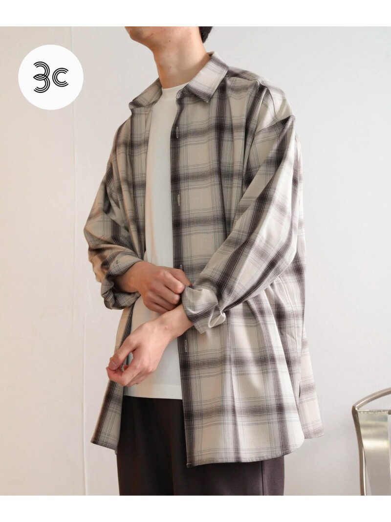 楽天SENSE OF PLACE by URBAN RESEARCH【SALE／16％OFF】『イージーケア』カラールーズシャツ SENSE OF PLACE センス オブ プレイス トップス シャツ・ブラウス グレー ブラウン【RBA_E】【送料無料】[Rakuten Fashion]