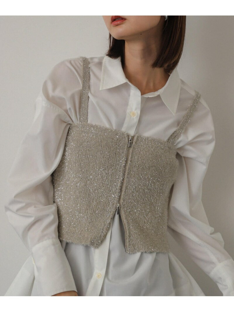 【SALE／50%OFF】マルチWAYラメミックスニットビスチェ SENSE OF PLACE センス オブ プレイス トップス..