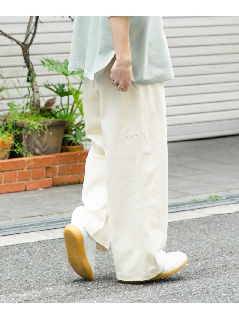 楽天SENSE OF PLACE by URBAN RESEARCH【SALE／16％OFF】カツラギペインターワイドパンツ SENSE OF PLACE センス オブ プレイス パンツ その他のパンツ グリーン ホワイト ブラック【RBA_E】【送料無料】[Rakuten Fashion]
