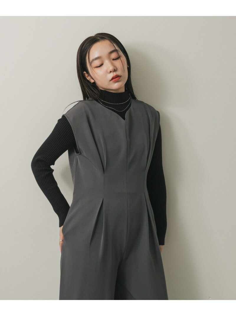 【SALE／61%OFF】ウエストタックハートネックロンパース SENSE OF PLACE センス オブ プレイス オール..