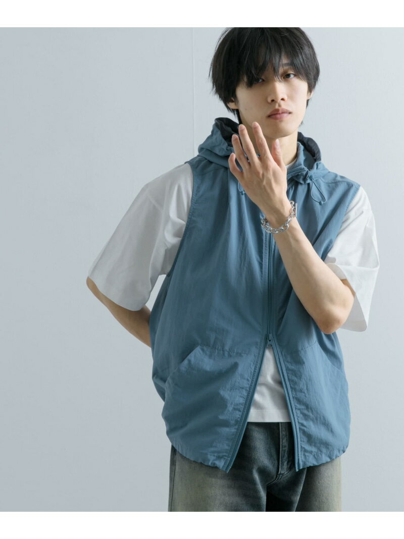 【SALE/64%OFF】『セットアップ対応』ナイロンフーデッドトラックベスト SENSE OF PLACE センス オブ プレイス ジャケット・アウター その...