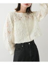 【SALE/34%OFF】2WAYコードシシュウクロップドトップ SENSE OF PLACE センス オブ プレイス トップス シャツ・ブラウス ホワイト ベ...