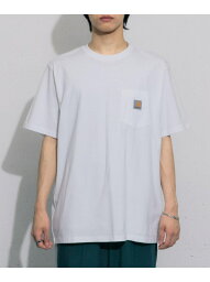 carhartt SHORT-SLEEVE POCKET T-SHIRTS SENSE OF PLACE センス オブ プレイス トップス カットソー・Tシャツ ホワイト ブルー ブラック【送料無料】[Rakuten Fashion]