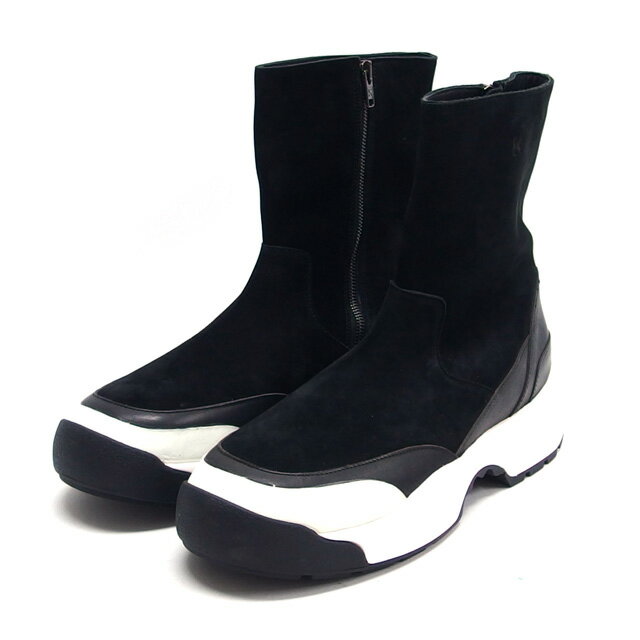 ケンゾー　スエード　アンクルブーツ　ミドル丈　約28.5〜29.5cm　黒【未使用品】【送料無料！】【代引..