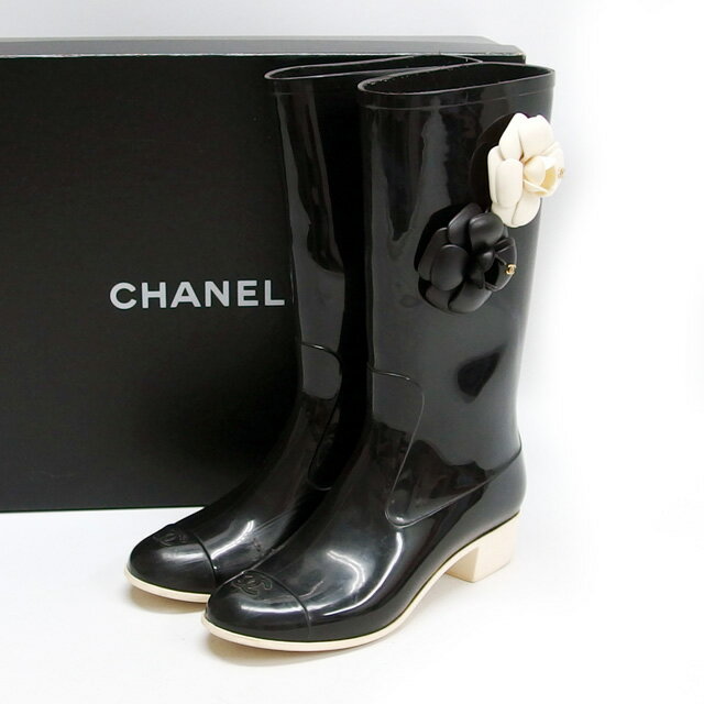 CHANEL - 普段使いできてお洒落⭐︎CHANEL レインブーツ 36 CHANEL - 普段使いできてお洒落⭐︎CHANEL レインブーツ 36