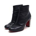 クリスチャン・ルブタン ヒールスタッズ ショートブーツ【訳あり】【送料無料!】【代引き手数料無料!】【中古】【20250512】【2】