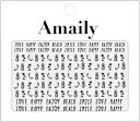 Amaily　アメイリー　ネイルシールNo.3-11　パイナップル黒【ネイルシール　ネイルアート　シール　ネイルアート用品　デコネイルシール　Amaily　アメイリー　フルーツ　夏　サマー】 2