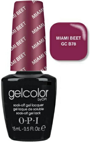  ☆ OPI　オーピーアイネイル　OPIネイル　gelcolor B78 (15mL)  MIAMI BEET （マット）