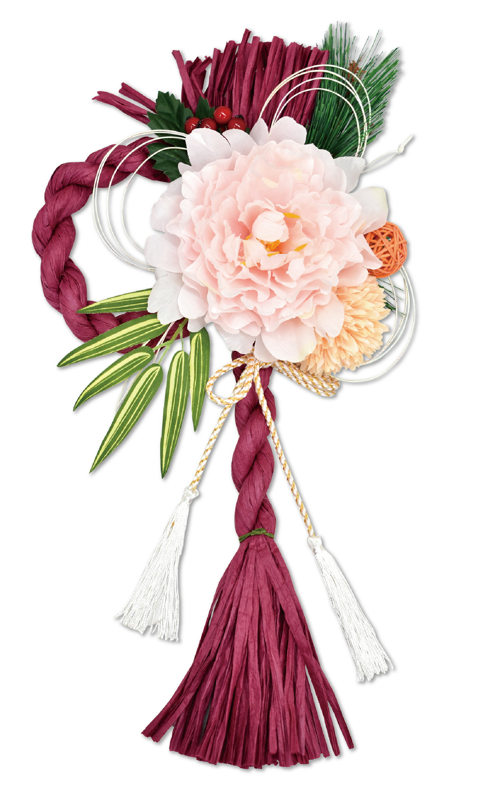 ひろりん✨クレイフラワー❁お正月フラワーアレンジメント特大壁掛け ひろりん様専用✨クレイフラワー❁お正月フラワーアレンジメント特大