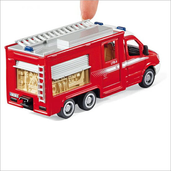 ＜ボーネルンド＞ Siku（ジク）社輸入ミニカー2113 メルセデスベンツ スプリンター 消防車　1/50 2